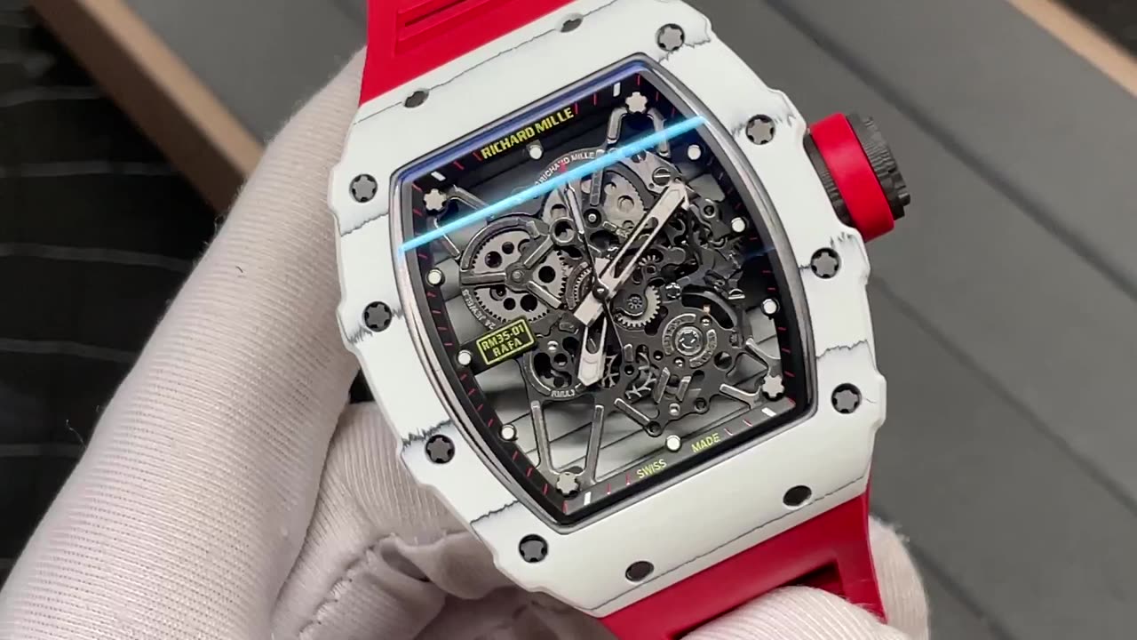 Replica Richard Mille (Richard Mill) RM35-01 RM3501 black NTPT carbon fiber case watch