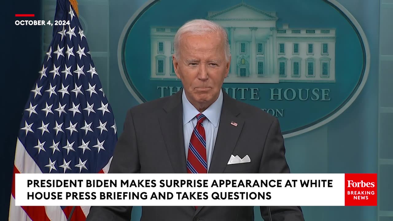 BREAKING NEWS: Biden Presidential Appearance At White House Press Briefing