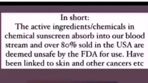 OFFICIAL-NEWS ADMIT SUNSCREEN IS TOXIC