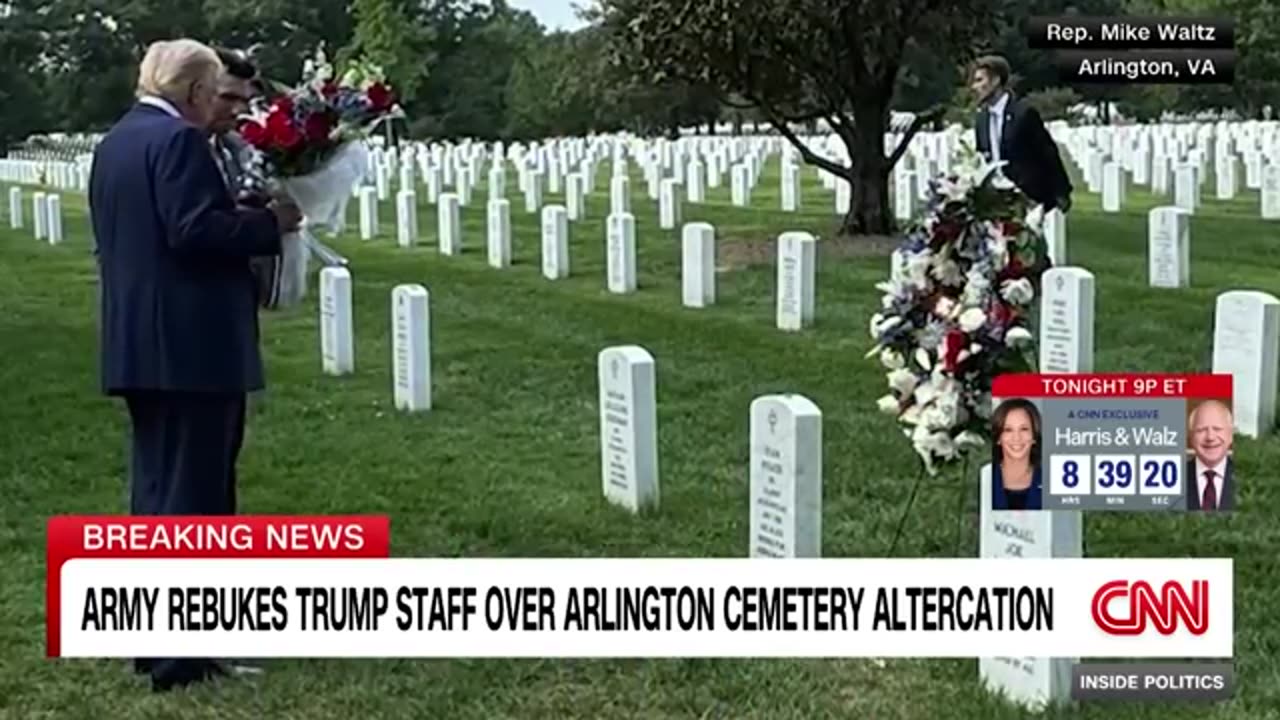 US Army rebukes Trump campaign for incident at Arlington National Cemetery