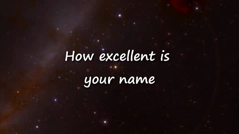 VERA CI - How Excellent Is Your Name (Official lyrics video)