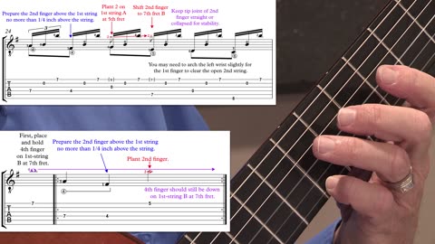 Technique Left-Hand, Part I. Video 25: arpeggio section, m24 option A-3