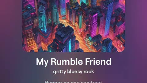 My Rumble friends Rock AI generated song