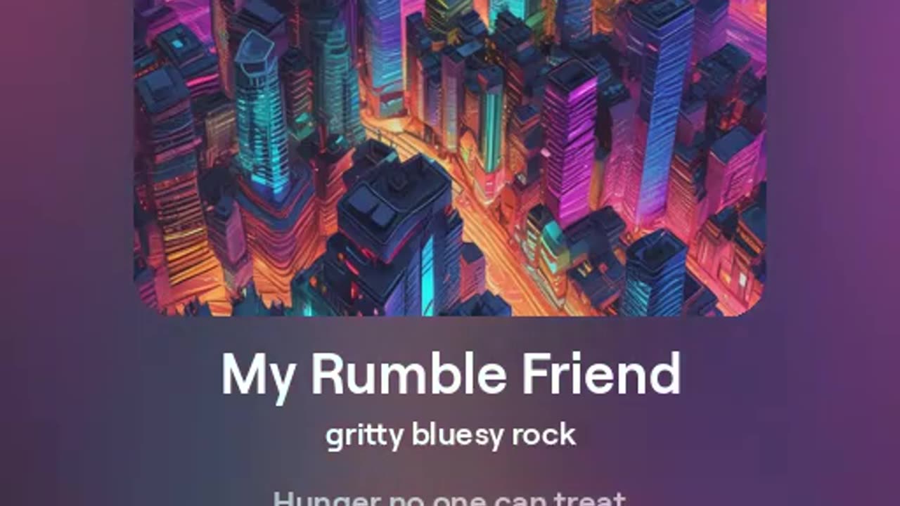 My Rumble friends Rock AI generated song