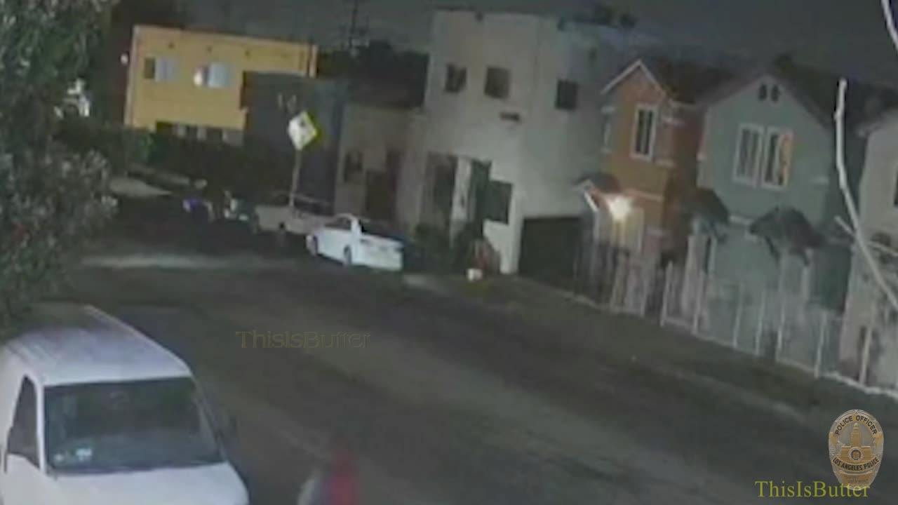 Bodycam shows two 2 LAPD police officers injured in South LA shootout, suspect injured