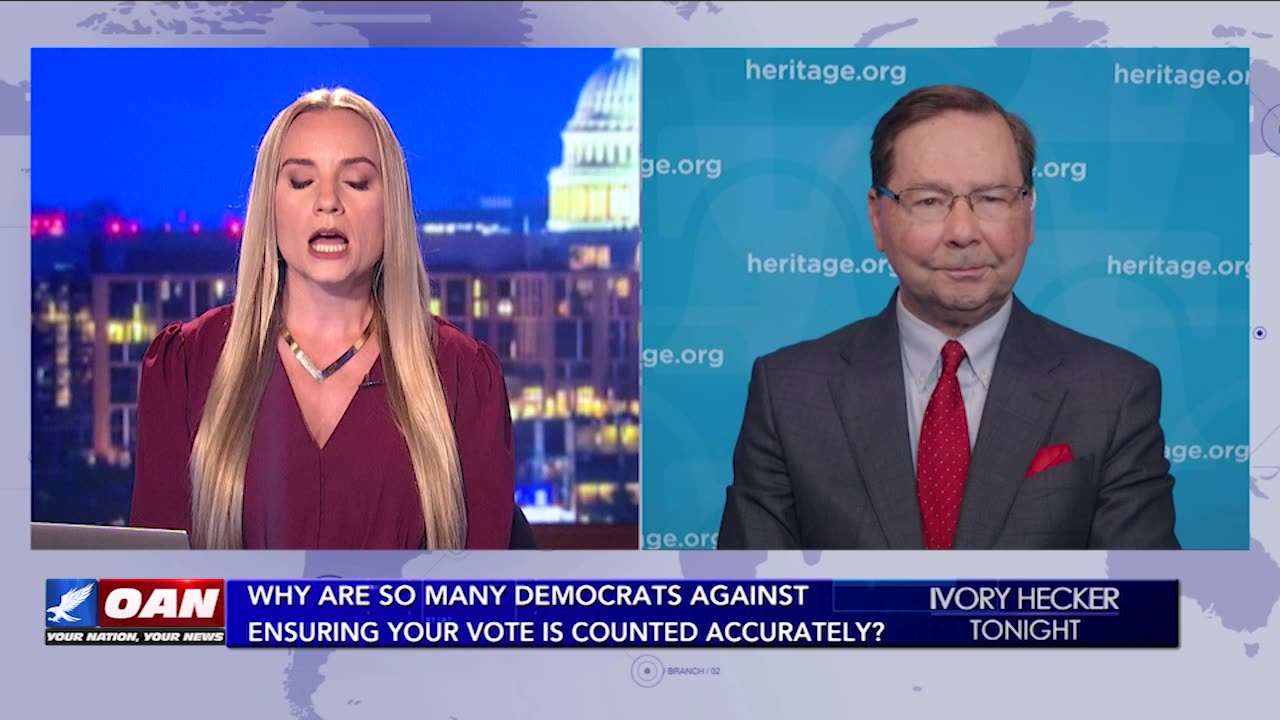 Ivory Hecker Tonight - Why Many Dems Oppose Accurate Vote Counting - W/ Hans Von Spakovsky, 9/23/24