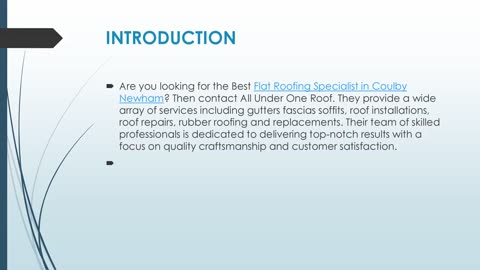 Get The Best Flat Roofing Specialist in Coulby Newham.