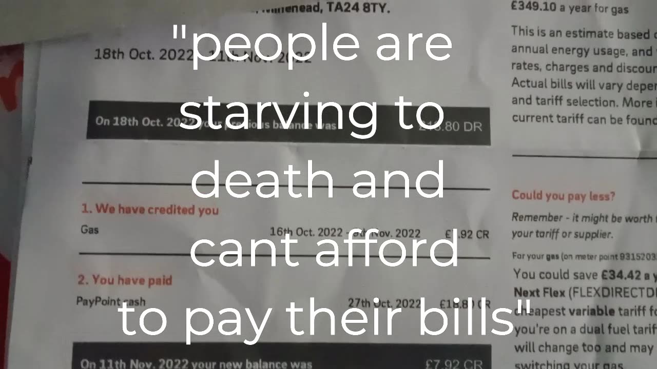 bills, energy, cant pay, starve to death, bills, energy, cant pay,