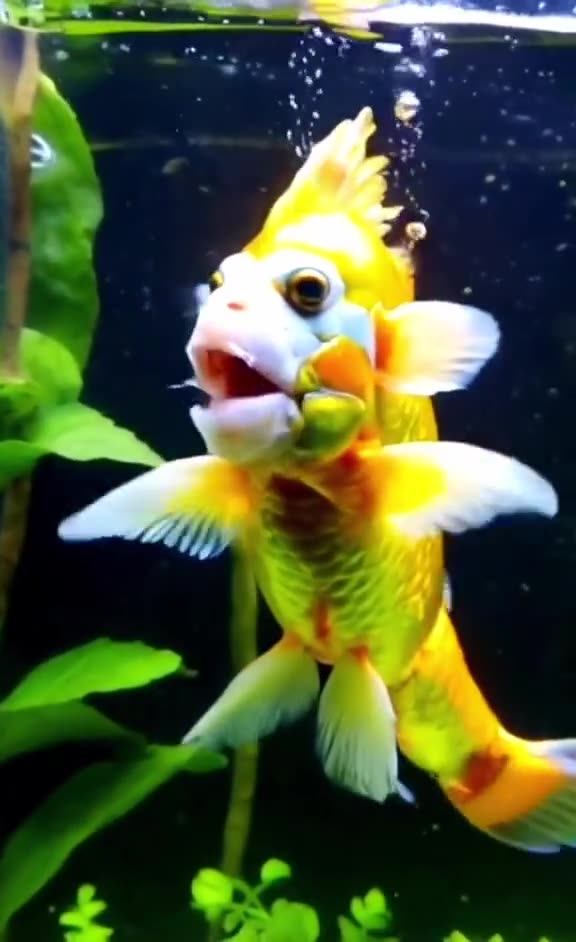 Fish with a goat head