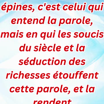 "Le Fardeau des Richesses" Matthieu 13:22.#short #youtubeshorts #ytshorts #shortvideo #youtube #yt