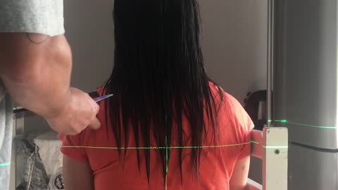 Haircut With Leveling Laser