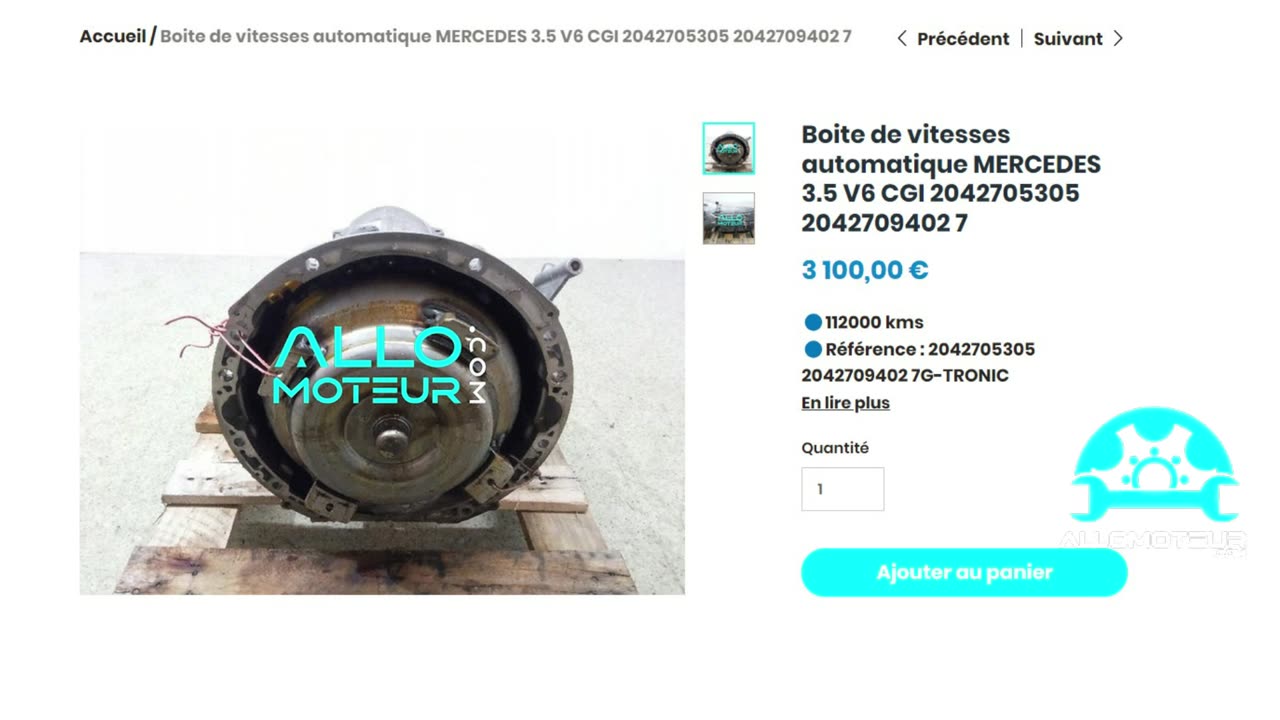 ALLOMOTEUR.COM - Boite de vitesses automatique MERCEDES 3.5 V6 CGI 2042705305 2042709402 7