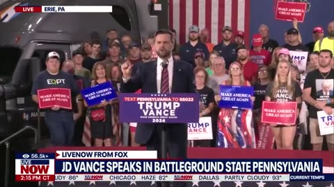 'She can go to hell': JD Vance trashes Kamala Harris at campaign rally | LiveNOW from FOX