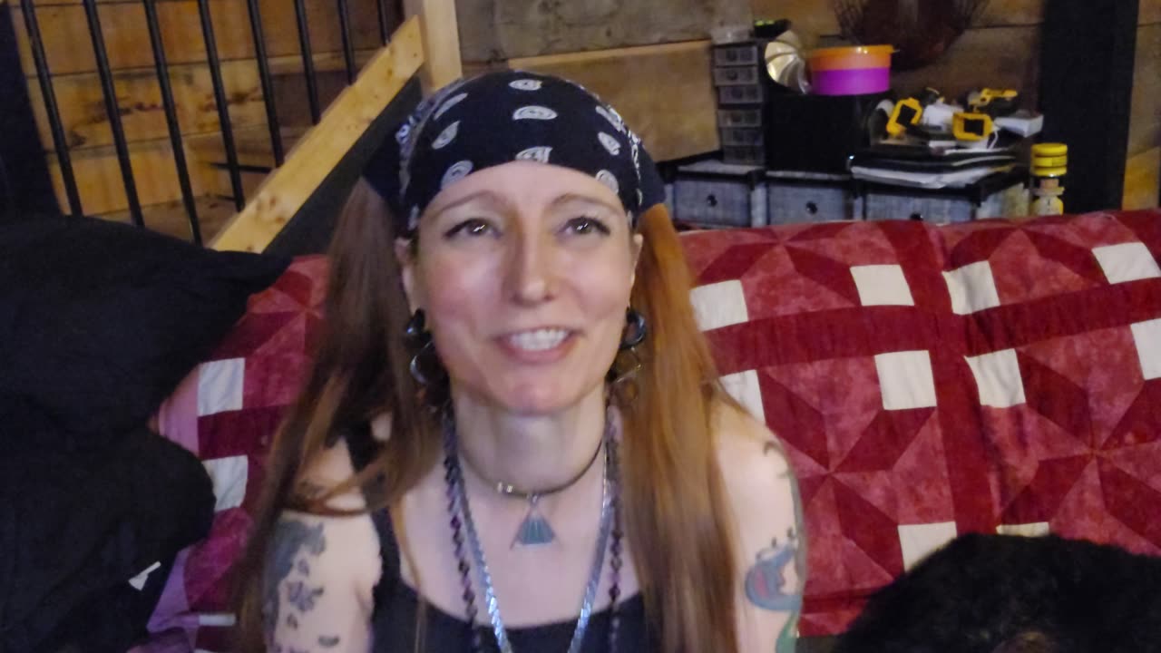 Deana sings along to the karaoke file for Long Train Running by The Doobie Brithers