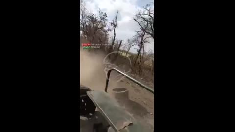 A burnt Abrams of the Ukrainian army in the Pokrovsk direction