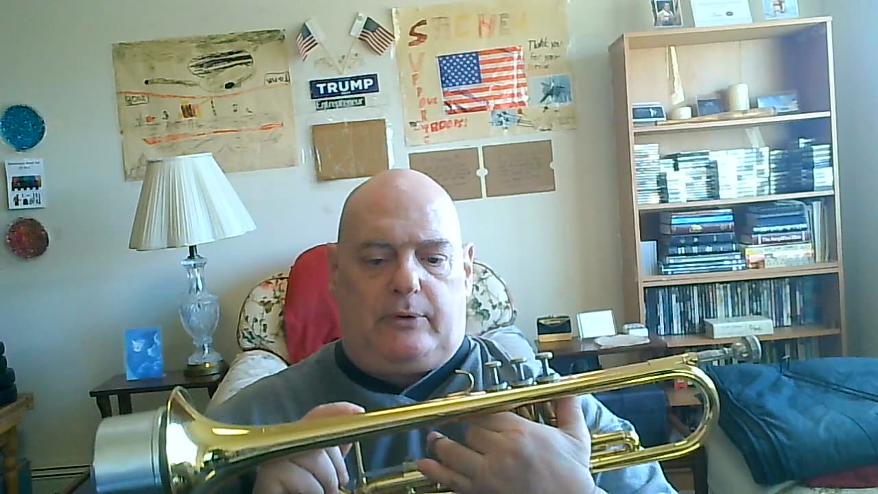 Playing my trumpet & getting ready for FULL Time Ministry.