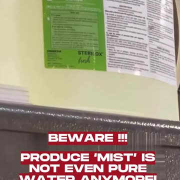 Produce ‘mist’ is not even pure water anymore!