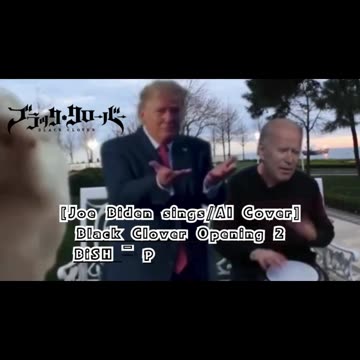 [Joe Biden sings/AI Cover] Black Clover Opening 2 BiSH - PAiNT it BLACK