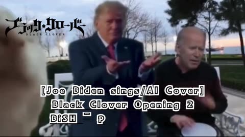 [Joe Biden sings/AI Cover] Black Clover Opening 2 BiSH - PAiNT it BLACK