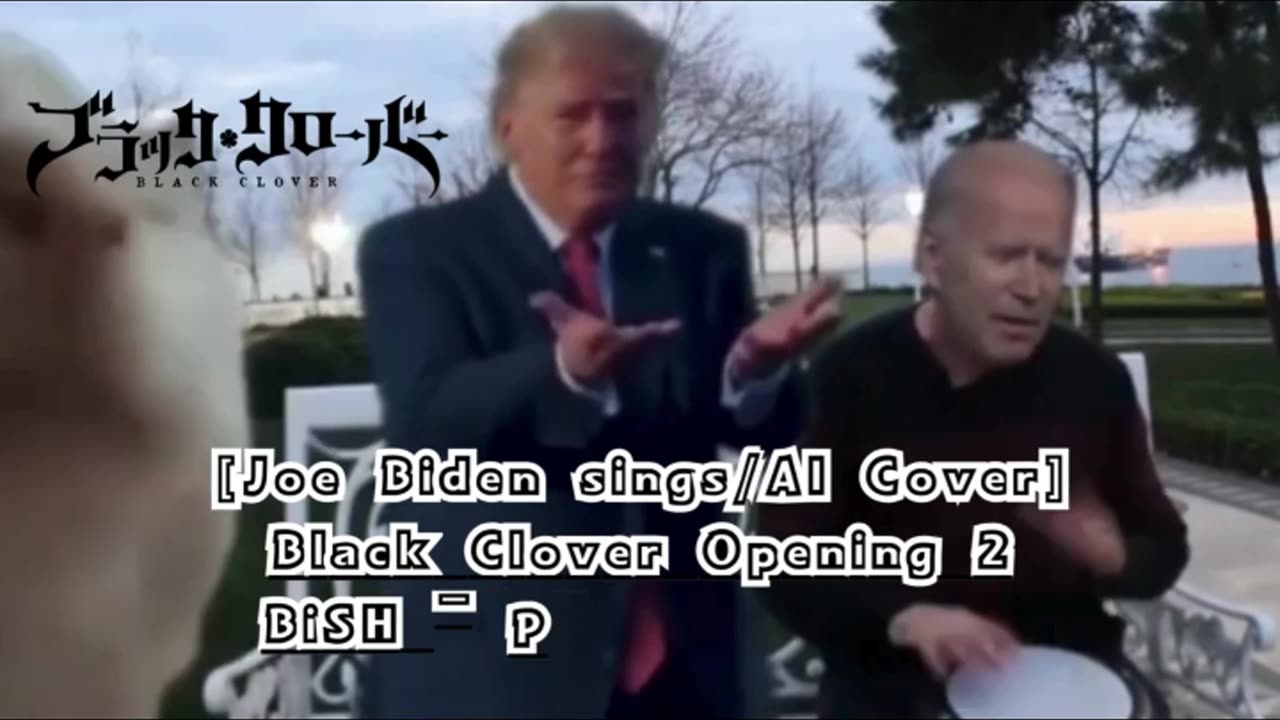 [Joe Biden sings/AI Cover] Black Clover Opening 2 BiSH - PAiNT it BLACK