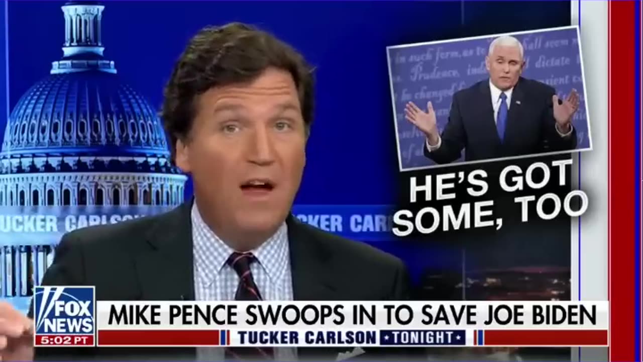 Fox News - Tucker Carlson_ Mike Pence just saved Joe Biden #shorts