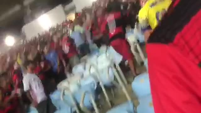 Flamengo fans fight each other