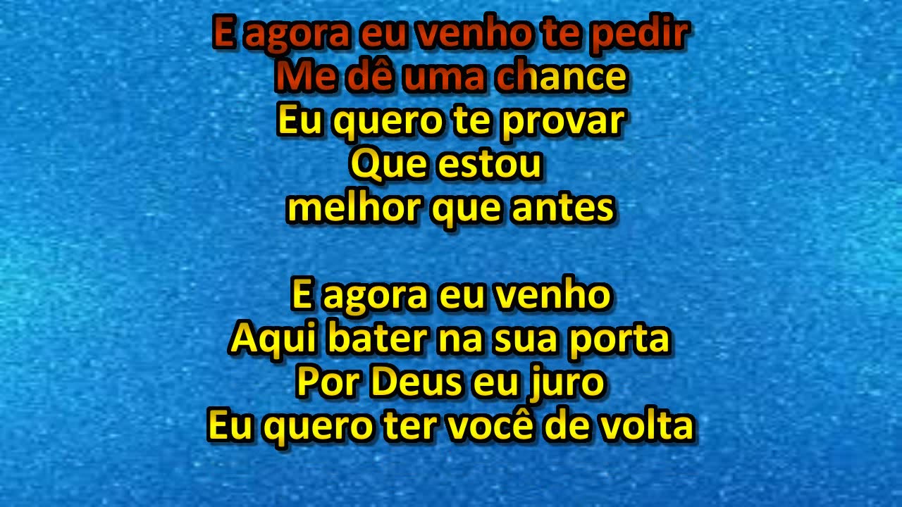 Karaoke Zezé di Camargo e Luciano Melhor que antes com segunda voz