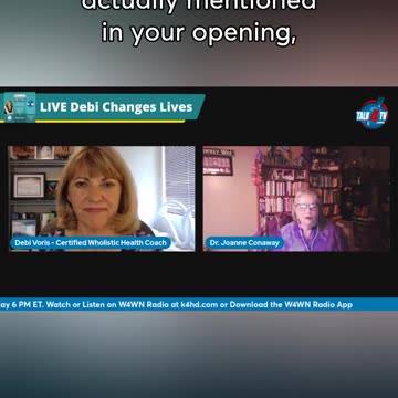 There must be a balance @w4wnradio - Debi reveals the gut factor with Dr Joanne Conaway's Insights