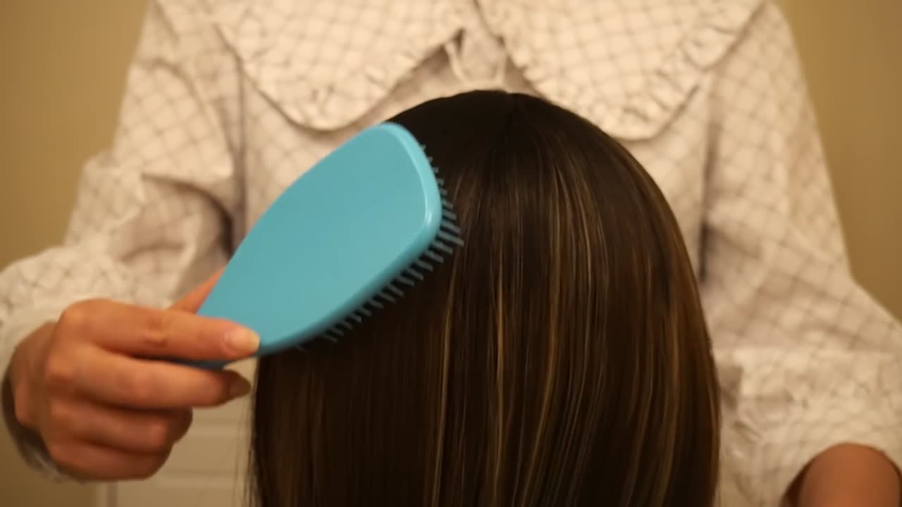 [ASMR] Hair Brushing with Four different Tangle Teezers | No Talking