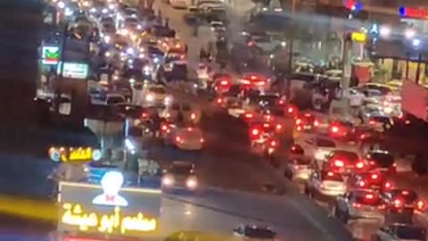 Palestinians celebrating the operation in different areas in occupied Jerusalem