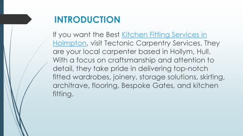 Best Kitchen Fitting Services in Holmpton