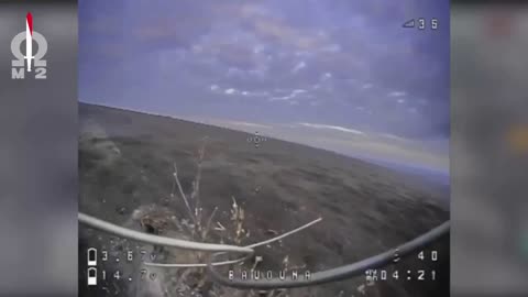 Ukrainian Kamikaze Drone Flying Circles Around Russians