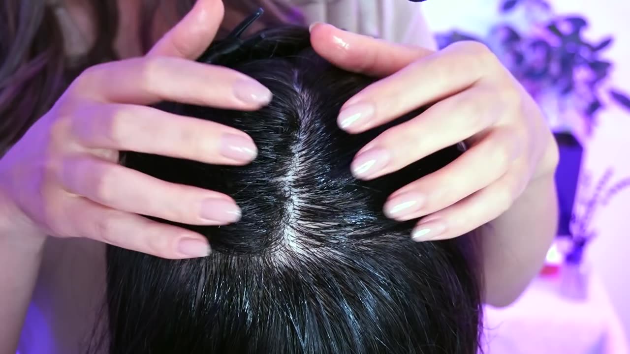 [ASMR] Scalp Check and Treatment | Keratin Hair Repair capsule | No Talking