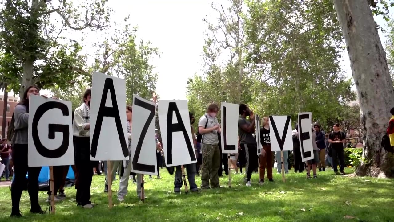 Pro-Palestinian rally in LA sparks clashes with police