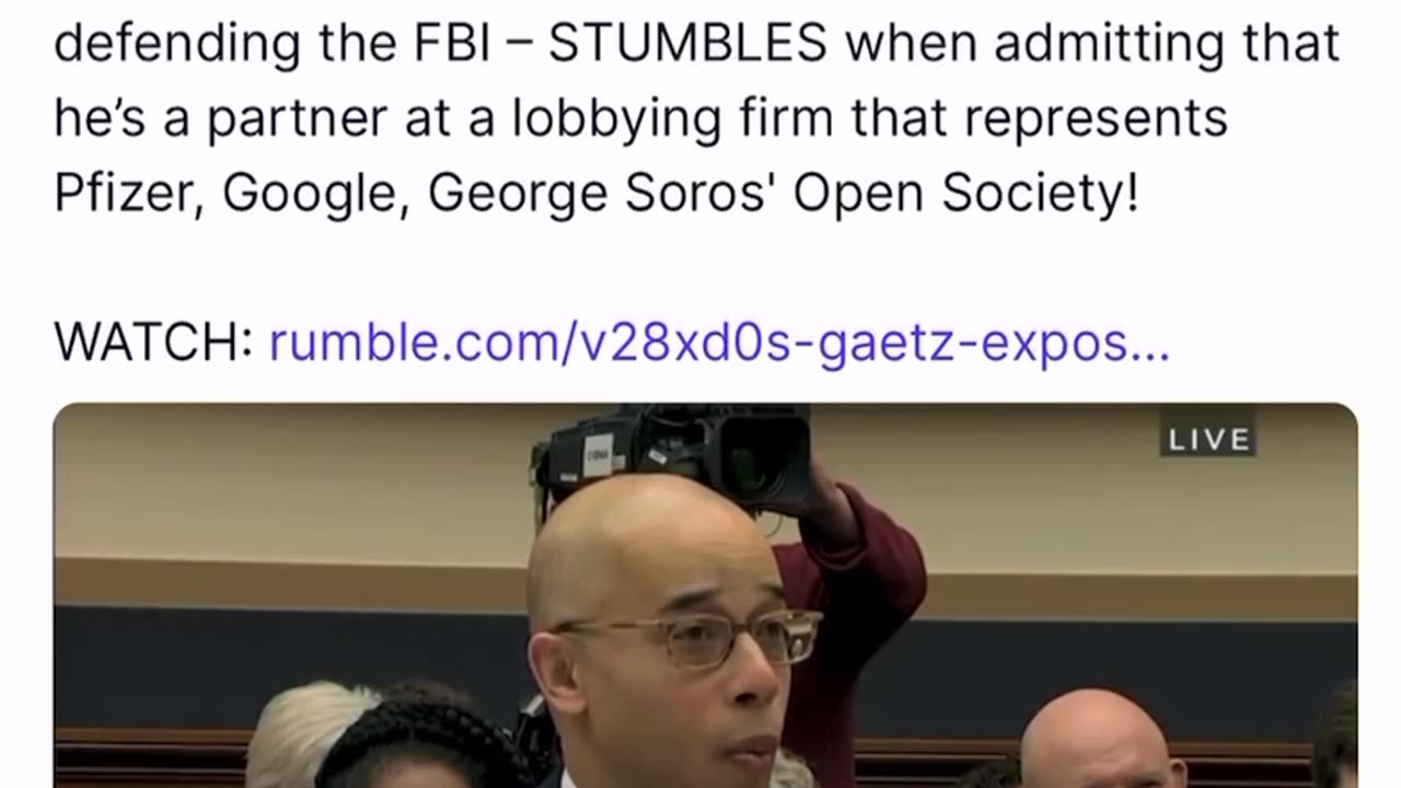 Corruption is all over our federal government. Pfizer, Google, Soros keep getting heat.