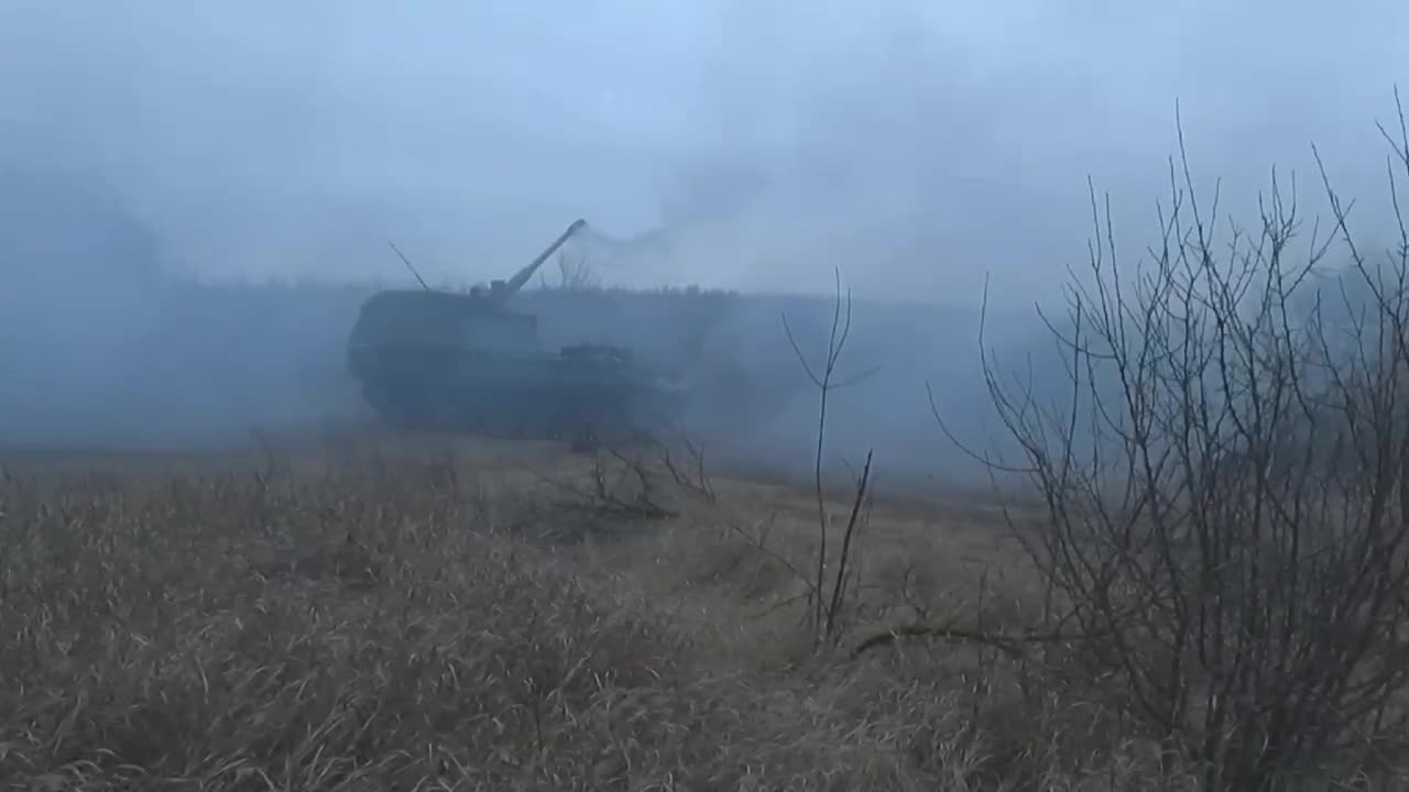 Bakhmutske direction, APU firing from the German PzH 2000 self-propelled artillery.