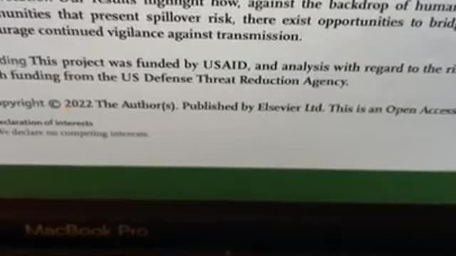 Crazy DTRA-funded Lancet paper, Ebola 2014 Liberia outbreak; published same wk rescue lab fire