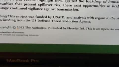 Crazy DTRA-funded Lancet paper, Ebola 2014 Liberia outbreak; published same wk rescue lab fire