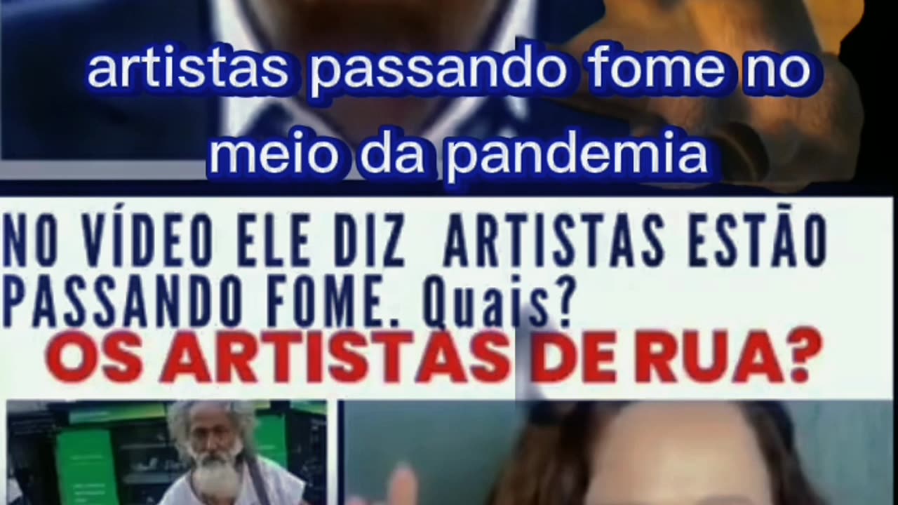 BOLSONARO deixa artistas passar fome