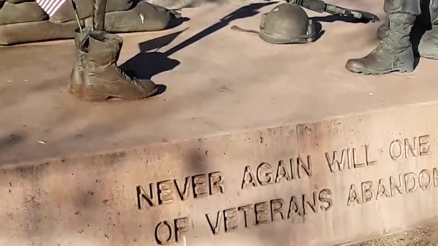 The New Mexico Veterans Memorial has very moving monuments.1/26/23