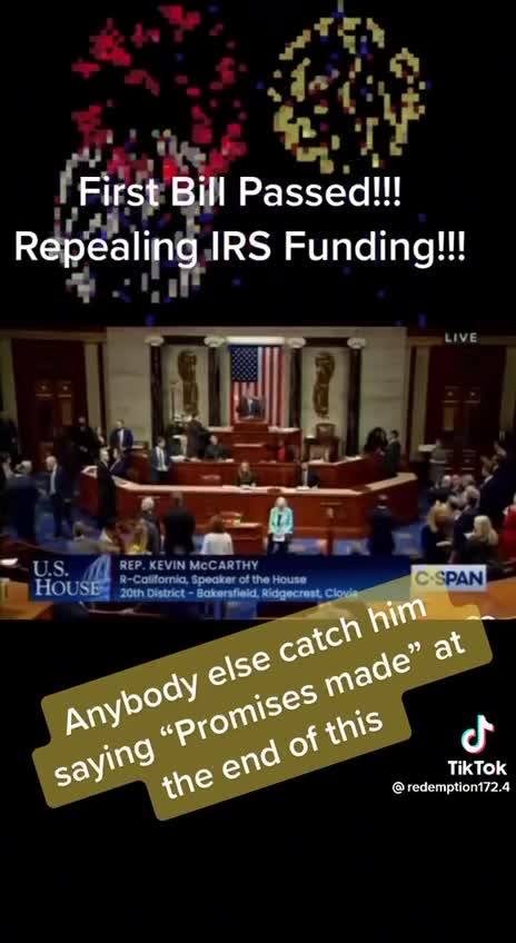 did he say 'promises made' at the end?