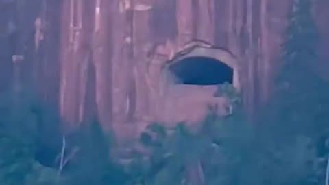 UFO ENTRANCE IN A MOUNTAIN