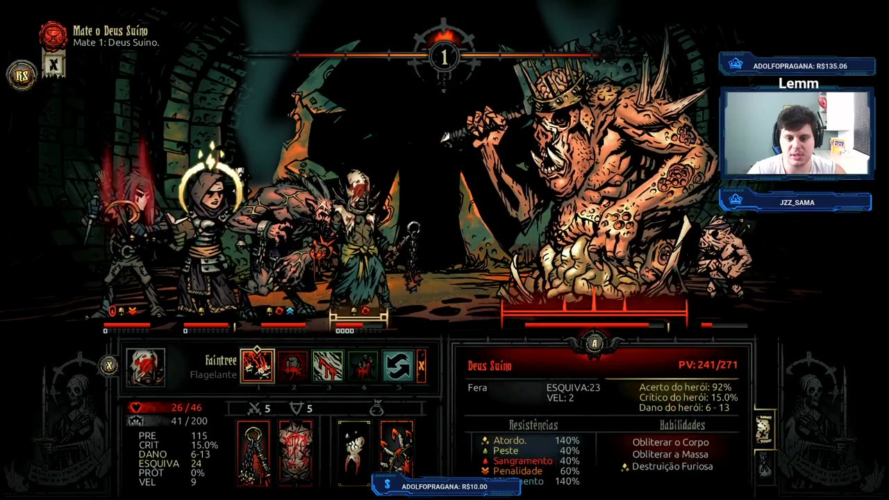 Clube dos Momentos: Derrotando o Deus Suíno no Darkest Dungeon