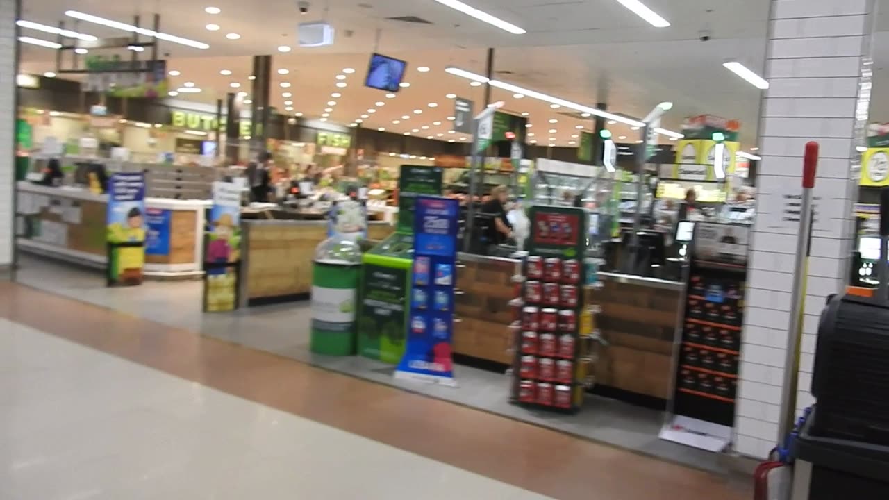 trip through the shopping center