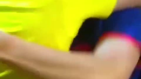 man helps his blind friend