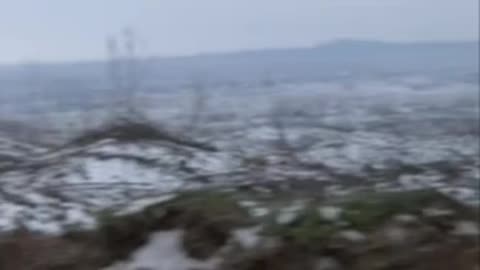 You can hear a firefight in the distance from this Ukrainian trench