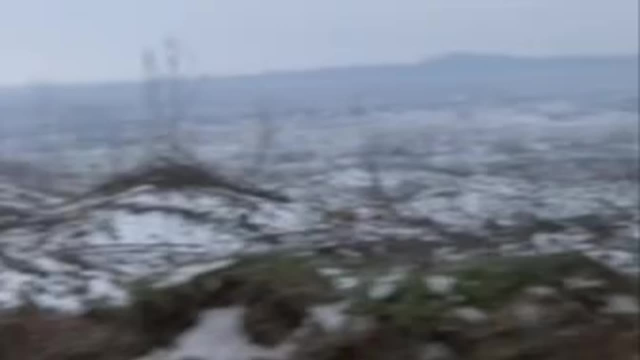 You can hear a firefight in the distance from this Ukrainian trench