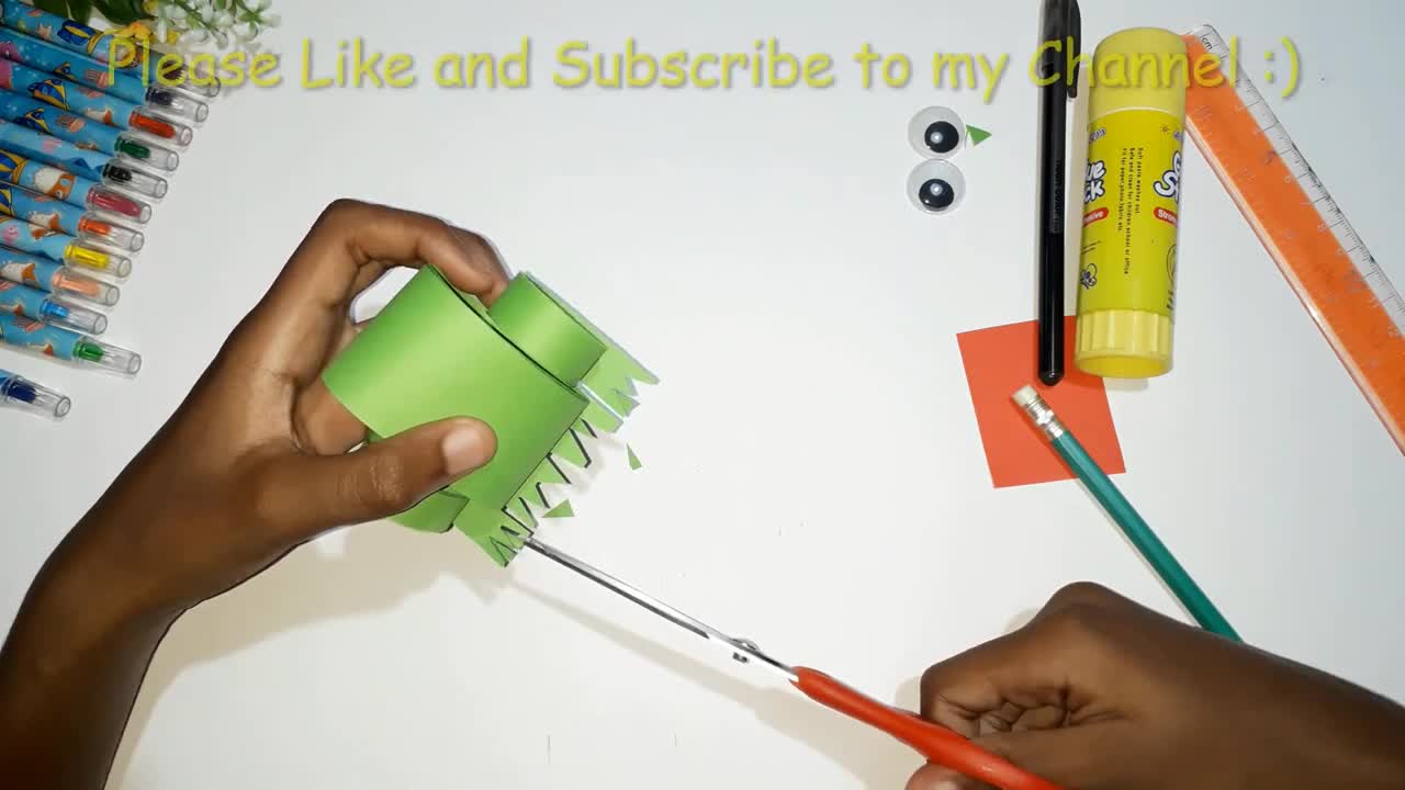Easy Paper Frog || Paper Crafts