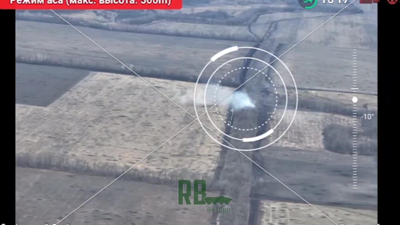 Russian MSTA-S Self Propelled Artillery hit enemy ammo hidden in a trench