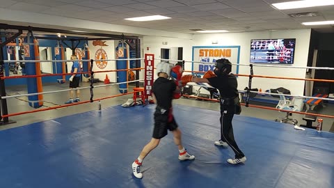 Joey sparring Dylan 1. 2/2/23